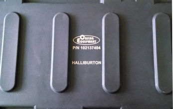 Halliburton laser marked logo